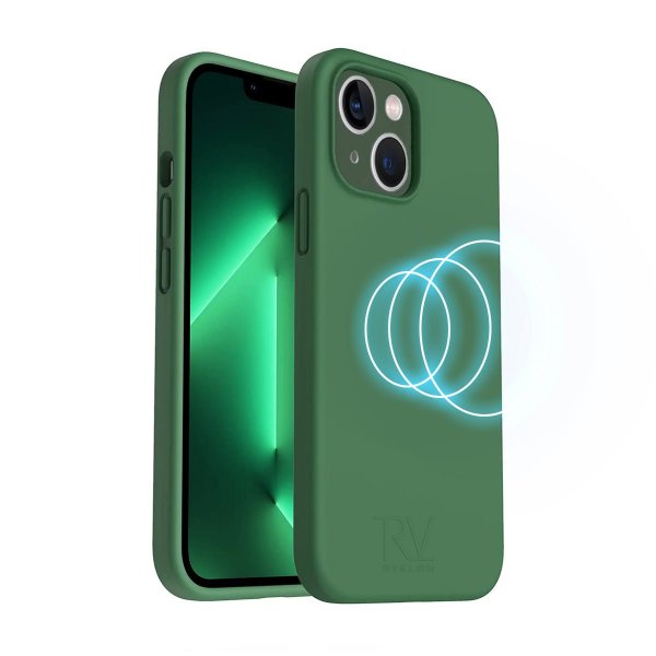 Rvelon iPhone 14 Cover Silikone MagSafe Grøn