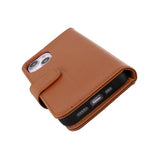 Rvelon iPhone 14 Cover Udklappeligt Kortrum Brun