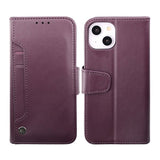 Rvelon iPhone 14 Cover Udklappeligt Kortrum Lilla