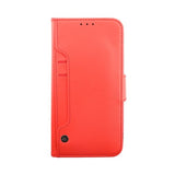 Rvelon iPhone 14 Cover Udklappeligt Kortrum Rød