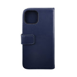 Rvelon iPhone 14 Cover Ægte læder Kortlomme Blå