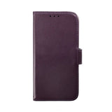 Rvelon iPhone 14 Cover Ægte læder Kortlomme Lilla