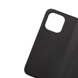 Rvelon iPhone 14 Cover Ægte læder Kortlomme Sort