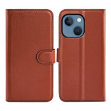 iPhone 14 Cover med Stativ Brun