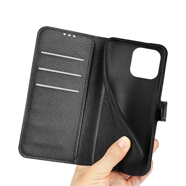 iPhone 14 Cover med Stand Sort