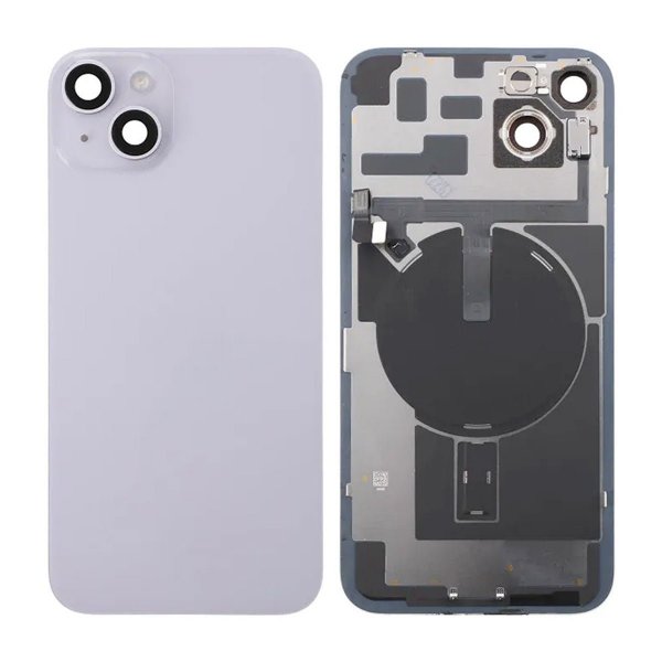 iPhone 14 Plus Bagside Glas Komplet - Lilla