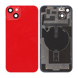 iPhone 14 Plus Bagside Glas Komplet OEM - Rød