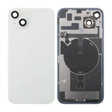 iPhone 14 Plus Bagside Glas Komplet - Hvid