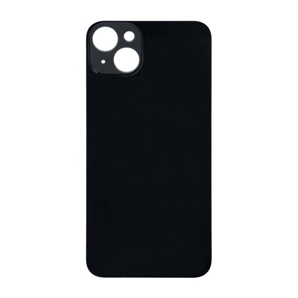 iPhone 14 Plus Bagside Glas med Selvklæbende tape - Sort