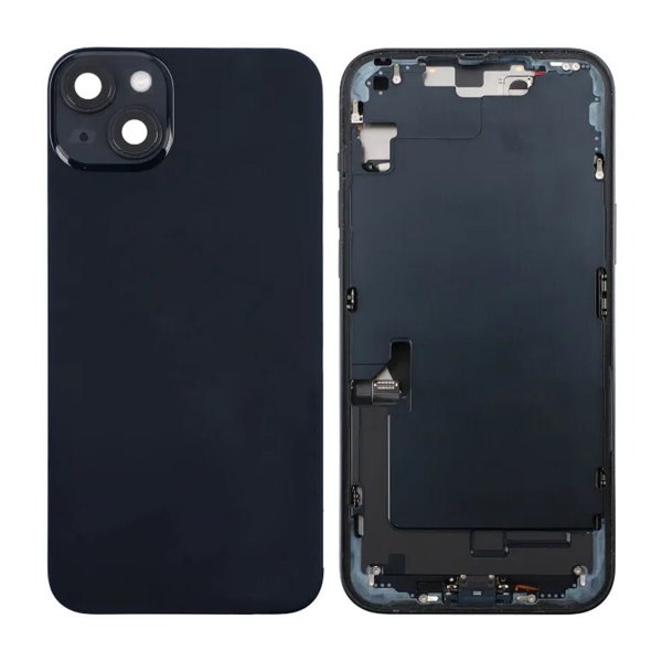 iPhone 14 Plus Bagside med Komplet Ramme - Sort