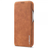 Lc.Imeeke iPhone 14 Plus Cover Flip Lysebrun