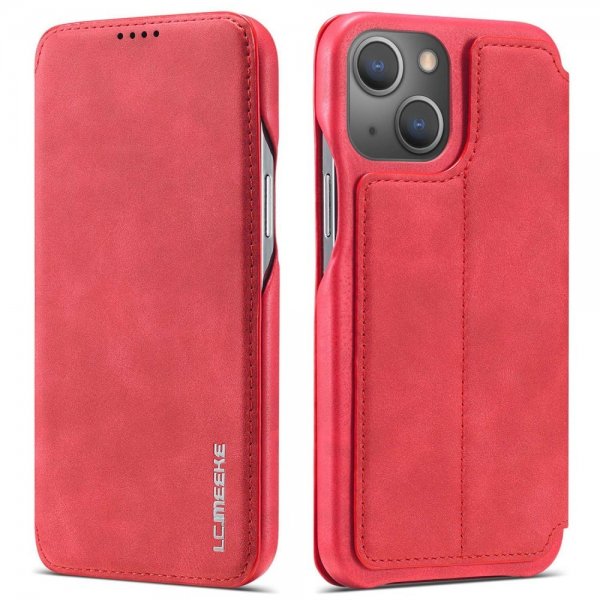 Lc.Imeeke iPhone 14 Plus Cover Flip Rød