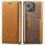Lc.Imeeke iPhone 14 Plus Cover Kortlomme Udvendig Brun