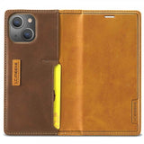 Lc.Imeeke iPhone 14 Plus Cover Kortlomme Udvendig Brun