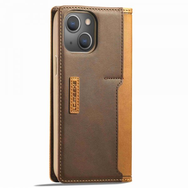 Lc.Imeeke iPhone 14 Plus Cover Kortlomme Udvendig Brun