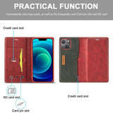 Lc.Imeeke iPhone 14 Plus Cover Kortlomme Yderside Rød