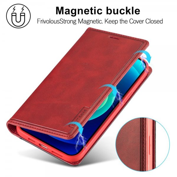 Lc.Imeeke iPhone 14 Plus Cover Kortlomme Yderside Rød