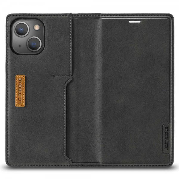 Lc.Imeeke iPhone 14 Plus Cover Kortlomme Udvendig Sort