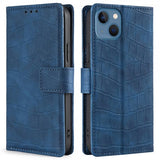 iPhone 14 Plus Cover Krokodillemønster Blå