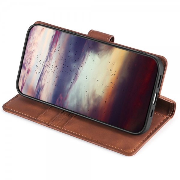 iPhone 14 Plus Cover Krokodillemønster Brun