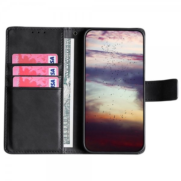 iPhone 14 Plus Cover Krokodillemønster Sort