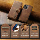 Dg.Ming iPhone 14 Plus Cover Aftageligt Cover Brun