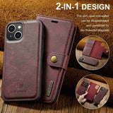Dg.Ming iPhone 14 Plus Cover Aftageligt Cover Rød