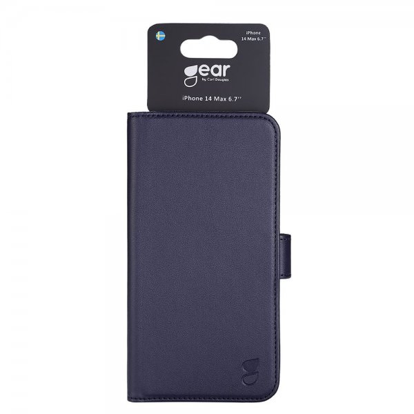 Gear iPhone 14 Plus Cover med Kortrum Blå