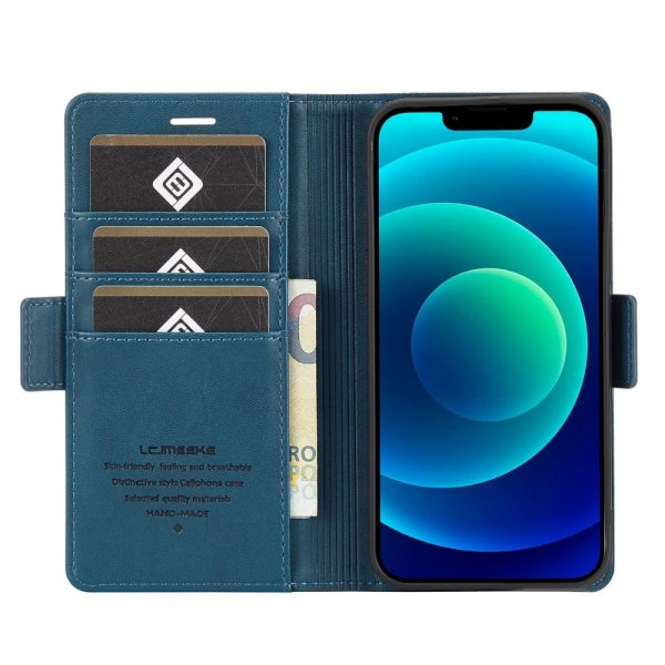 Lc.Imeeke iPhone 14 Plus Cover med Kortrum Blå