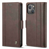 Lc.Imeeke iPhone 14 Plus Cover med Kortrum Brun