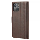 Lc.Imeeke iPhone 14 Plus Cover med Kortrum Brun