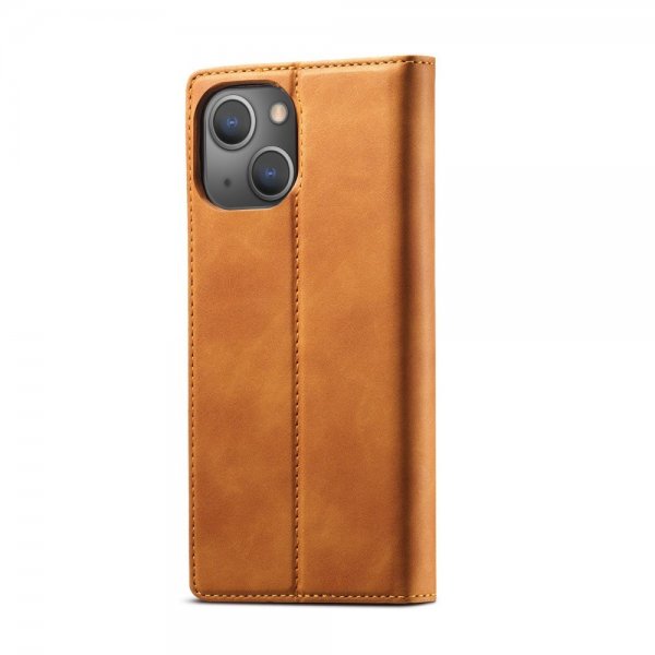 Lc.Imeeke iPhone 14 Plus Cover med Kortrum Flip Brun