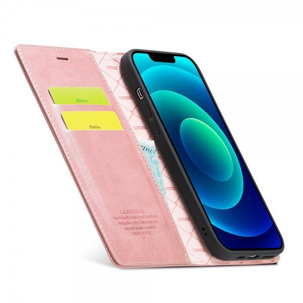 Lc.Imeeke iPhone 14 Plus Cover med Kortrum Flip Rosaguld