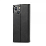 Lc.Imeeke iPhone 14 Plus Cover med Kortplads Flip Sort