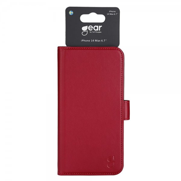 Gear iPhone 14 Plus Cover med Kortrum Rød