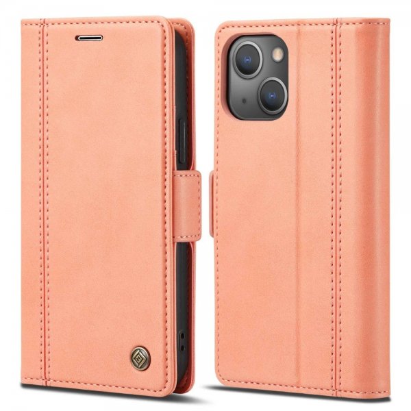 Lc.Imeeke iPhone 14 Plus Cover med Kortrum Rosa