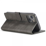 Lc.Imeeke iPhone 14 Plus Cover med Kortrum Stativfunktion Grå