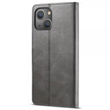 Lc.Imeeke iPhone 14 Plus Cover med Kortrum Stativfunktion Grå