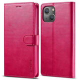 Lc.Imeeke iPhone 14 Plus Cover med Kortrum Stativfunktion Magenta