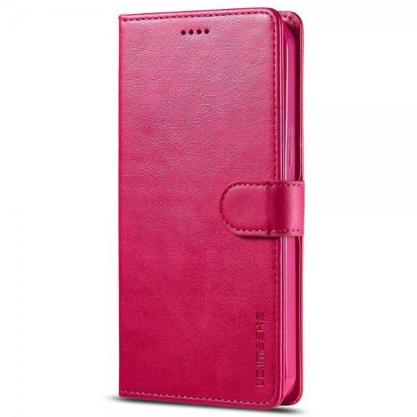 Lc.Imeeke iPhone 14 Plus Cover med Kortrum Stativfunktion Magenta