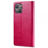 Lc.Imeeke iPhone 14 Plus Cover med Kortrum Stativfunktion Magenta