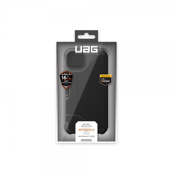 Urban Armor Gear (UAG) iPhone 14 Plus Cover Metropolis Kevlar Black