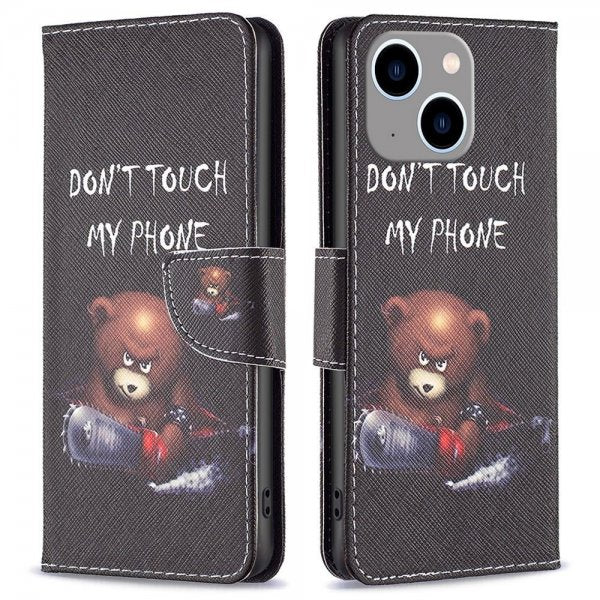 iPhone 14 Plus Cover Motiv Bjørn Don't Touch My Phone