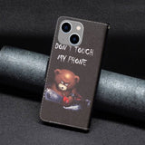 iPhone 14 Plus Cover Motiv Bjørn Don't Touch My Phone