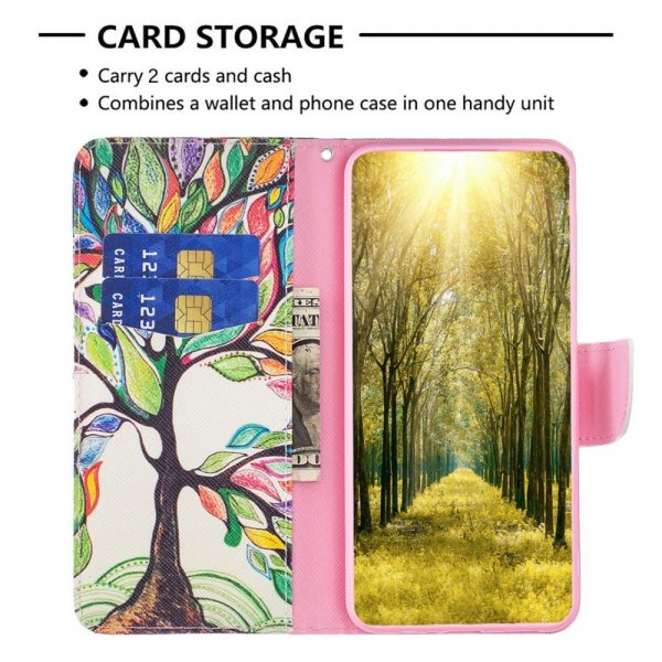 iPhone 14 Plus Cover Motiv Farverigt Træ