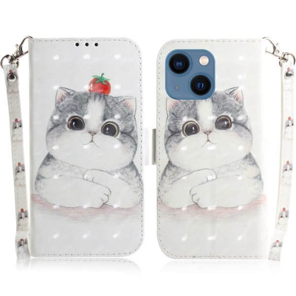 iPhone 14 Plus Cover Motiv Kat og Tomat