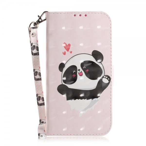 iPhone 14 Plus Cover Motiv Panda Hjerter