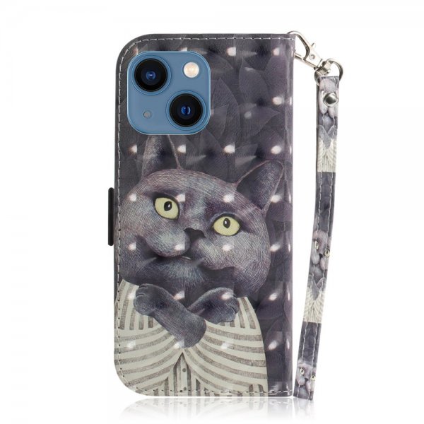 iPhone 14 Plus Cover Motiv Sort Kat