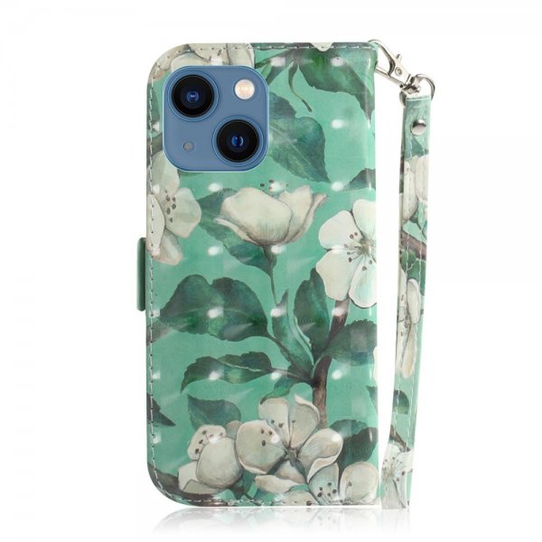 iPhone 14 Plus Cover Motiv Hvide Blomster
