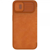 Nillkin iPhone 14 Plus Cover Qin Pro Series Brun